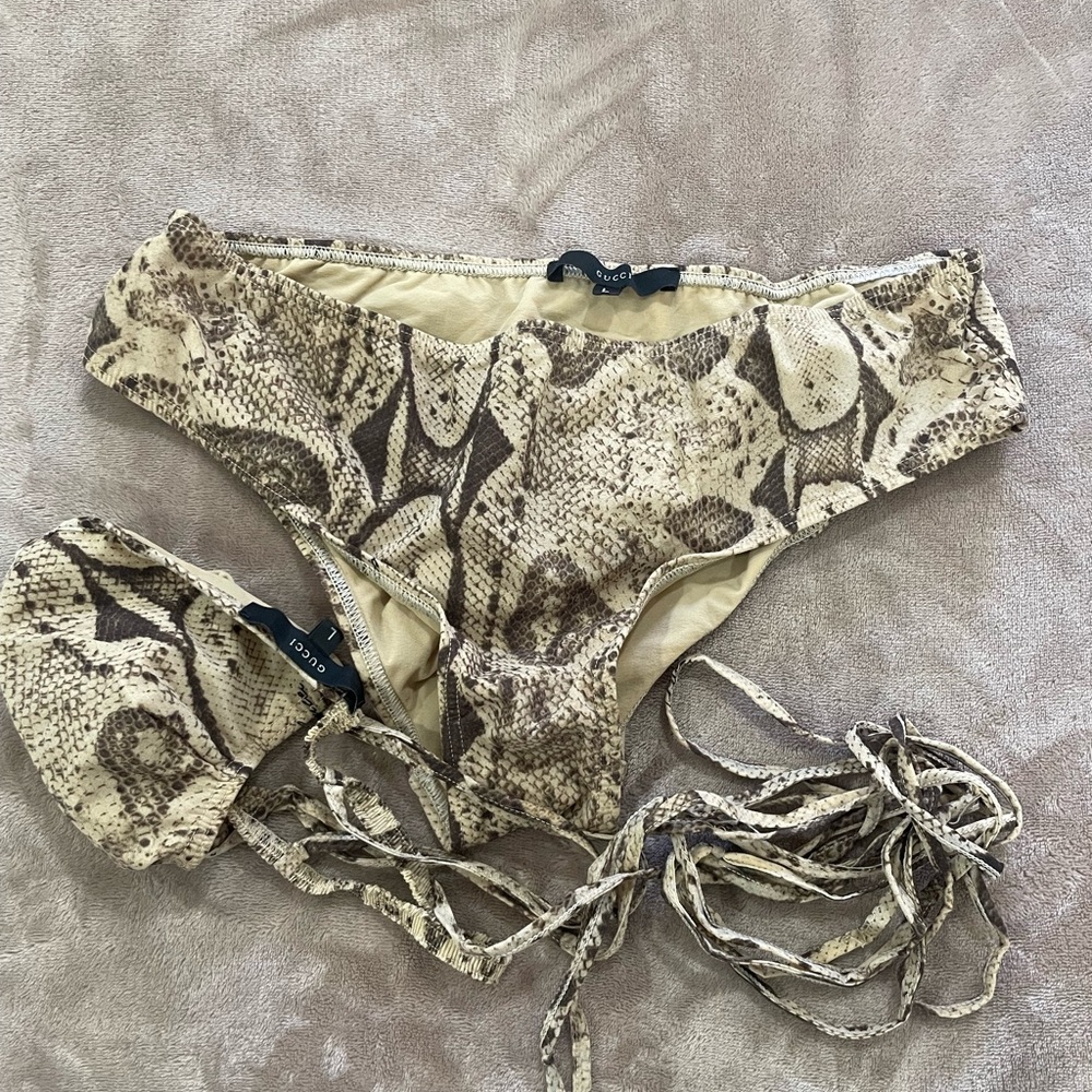 Gucci Python Bikini Size L